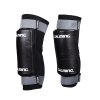 salming goalie kneepads e series black grey l