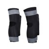salming goalie kneepads e series black grey l (1)
