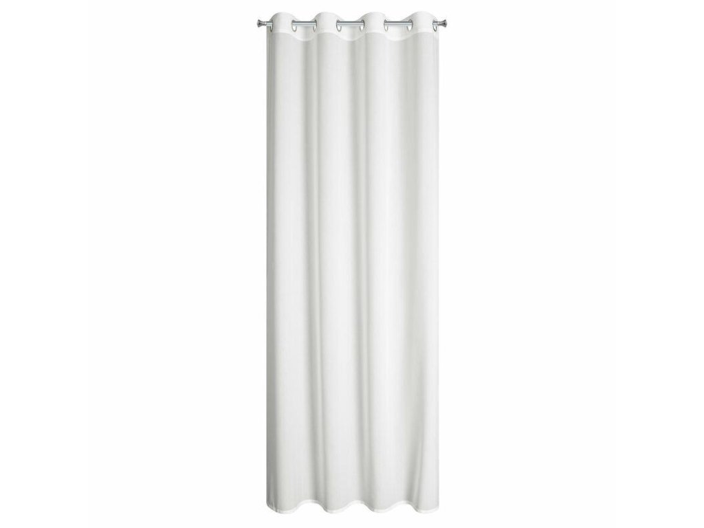 Hotová záclona Rossi 135x250 bílé zlato na lištách Eurofirany