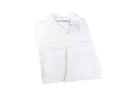 Bílý froté župan Opulence XXL 450 g/m2 ze 100% egyptské bavlny Nefretete