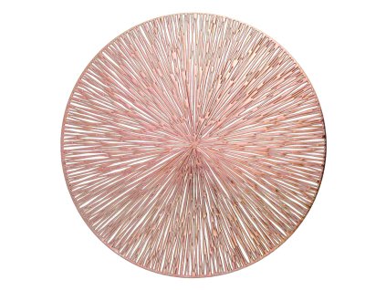 Podložka na stůl Zayne hexagon 38 cm zlatá růžová Domarex