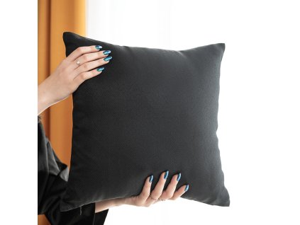 Dekorační povlak na polštář, 40x40cm, barva 111 černá 724330/POP/111/040040/1