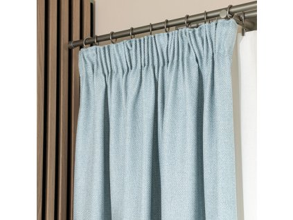 MOLLY Hotová záclona na pásce, šířka 140 cm x výška 250 cm, barva 005 světle modrá 651350/ZGT/005/140250/1