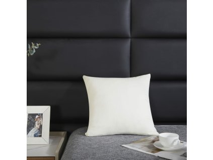 Saténový povlak na polštář 40x40 ecru jednobarevný I24