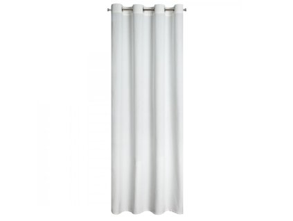 Závěs 140x250 Rosa bílý velur připravený na průchodky D91