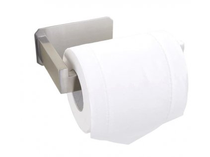 Nerezový samolepicí držák na toaletní papír, stříbrný, 14x7,5x9,5 cm