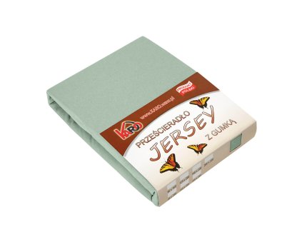 Jersey prostěradlo s gumičkou 140x200 olivový 013 tloušťka 150g/m2 KARO