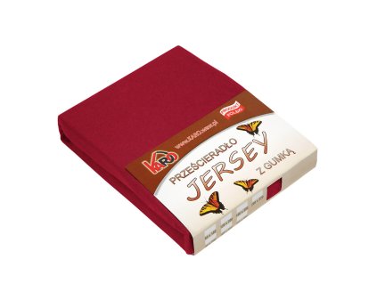 Jersey prostěradlo s gumičkou 160x200 kaštanová 026 tloušťka 150g/m2 KARO