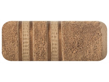 Ručník Mila 50x90 hnědé světlé bambusové froté 500g/m2 Eurofirany