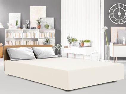 Prostěradlo jersey elastan 220x200 s elastickou ekologií pro vysokou matraci 25 cm Luxury