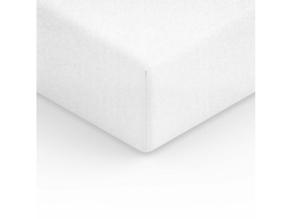 Froté prostěradlo s gumičkou 160x200 bílé 01 F24