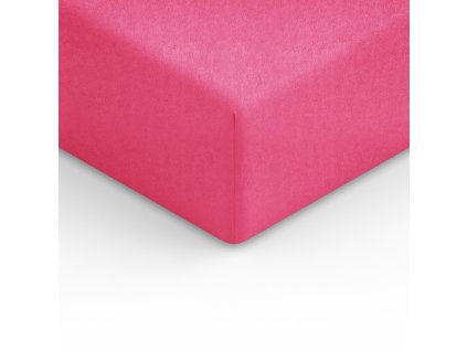 Froté prostěradlo s gumou 220x200 růžové 20 F24