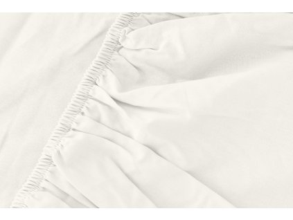 Prostěradlo 220x200 z krémového mikrovlákna s elastickým povrchem Poly
