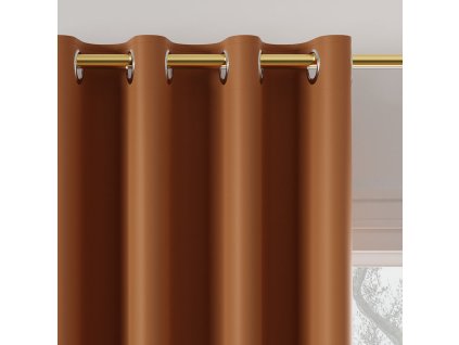 Zatemňovací roleta na průchodkách, šířka 140 cm x výška 250 cm, barva 841 tmavě oranžová TD0015/ZGP/841/140250/1