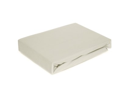 Prostěradlo z mikrovlákna 220x200 Měkké krémové jednobarevné s gumičkou