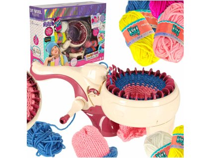 Sada na pletení na pletacím stroji 5 barev přízí