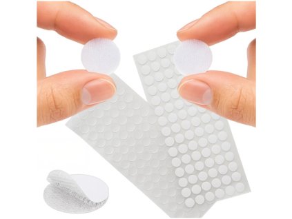 Samolepicí suchý zip 18mm 500ks bílý Ruhhy 25884