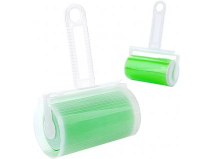 Opakovaně použitelný gelový váleček na čištění srsti, zelený, 17x10 cm