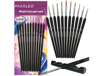 Štětce 11 ks se stojánkem Maaleo 26118