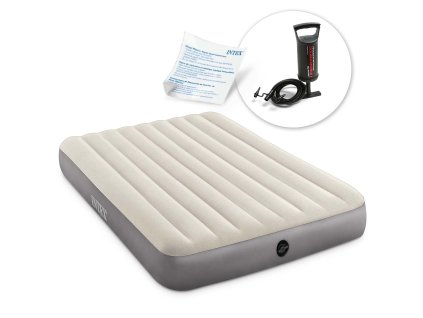 Nafukovací matrace INTEX 64103 203x152x25 cm s pístovou pumpou pro pohodlný spánek a kempování