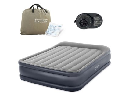 Nafukovací matrace INTEX 64136ND s elektrickou pumpou 203x152x42 cm pro pohodlné spaní