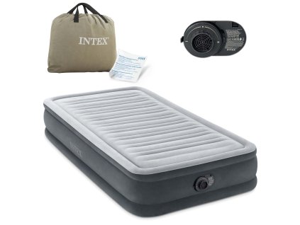 Nafukovací matrace 191x99x33 cm s elektrickou pumpou INTEX 67766ND pro pohodlný spánek v přírodě