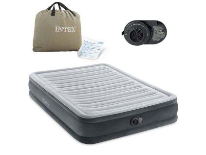 Nafukovací matrace INTEX 67768ND 191x137x33 cm s vestavěnou elektrickou pumpou