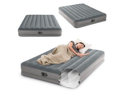 Nafukovací matrace INTEX 64114 203x152x30 cm s elektrickou pumpou pro pohodlný spánek