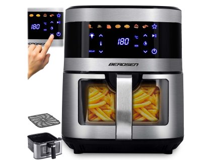 Fritéza Berdsen BD-656 stříbrná s vysokým výkonem a nízkou spotřebou energie