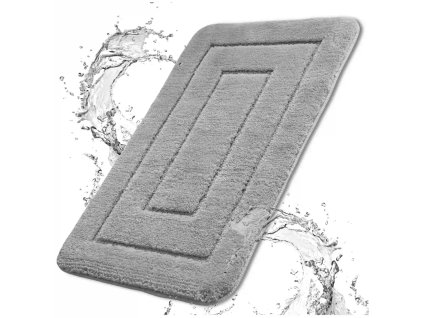 Absorpční protiskluzová šedá froté podložka do koupelny – pohodlí a bezpečnost pro vaši koupelnu