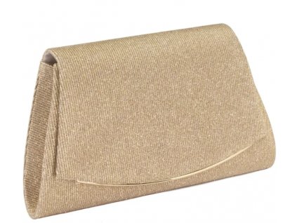 Elegantní večerní brokátová taška přes rameno, zlatá, syntetický materiál, 100 cm