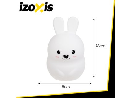 RGB noční lampa s dálkovým ovládáním - králík Izoxis 26204