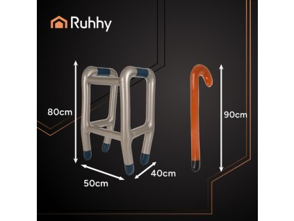 Nafukovací chodítko s holí Ruhhy 26291