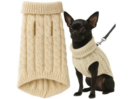 Oblečení pro psy/kočky velikost S béžové Purlov 26216