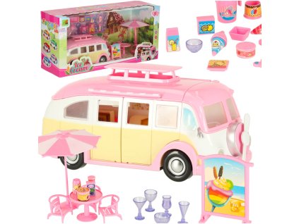 Auto zmrzlinářství karavan skládací stůl židle 30 kusů