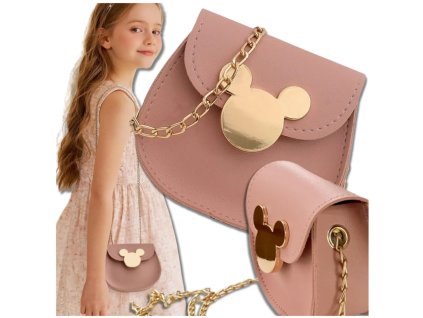 Dívčí kabelka Malá princezna Mouse, ekologická kůže, 11x10x5 cm