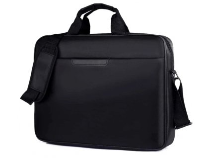 Prostorný kufřík na notebook 15,6", černý, vodotěsný s měkkou vnitřní podšívkou a skrytými zipy