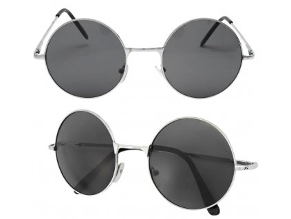 Unisex Brýle Lenon ve Stylu Klasických "Lenonek", Kovové Obroučky, Ochrana UV 400 kat. 3