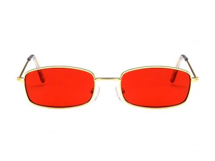 Unisex sluneční brýle pro piloty, obdélníkové, UV filtr kat. 400 3, retro styl, šířka čočky 52 mm