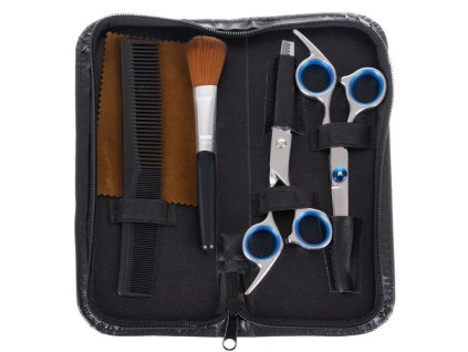 Kadeřnické nůžky 2 ks + příslušenství