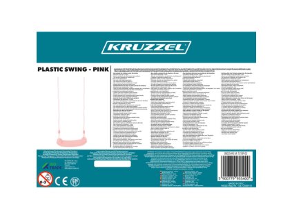 Plastová houpačka - růžová 25445