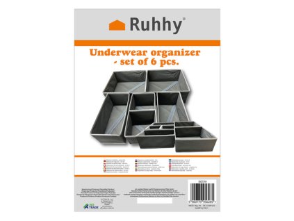 Organizér na spodní prádlo - sada 6 kusů Ruhhy 25764