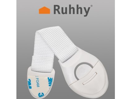 Zabezpečení - zámek na skříně, 10 ks. bílý