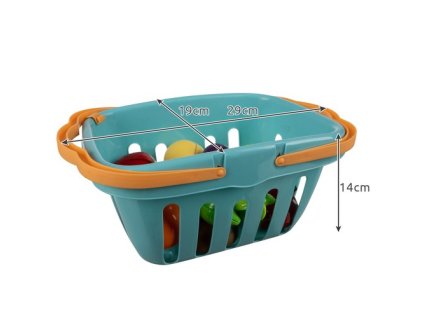 Zelenina a ovoce na krájení s košem 22877