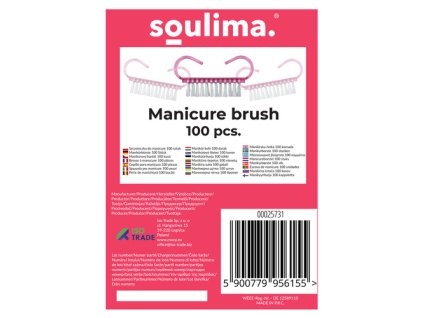 Štětec na manikúru - 100 ks. Soulima 25731