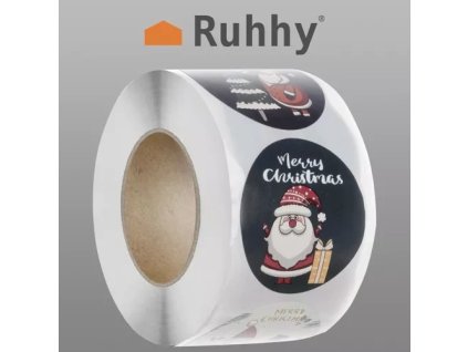 Vánoční samolepky - role 500ks. Ruhhy 22328