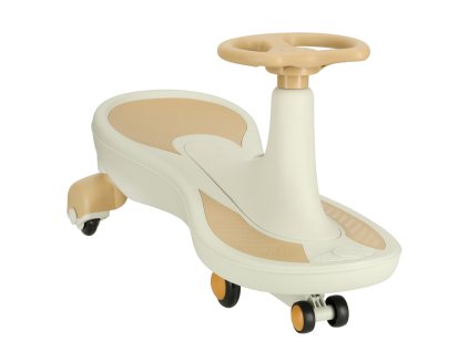 Gravitační horská dráha svítící LED kola s hrající hudbou 76cm zlatá a bílá max. 120kg