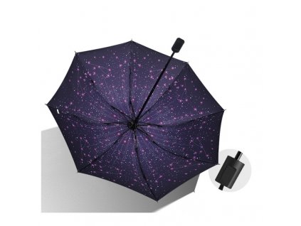Klasický Deštník s Barevným Potiskem, 95 cm, Vinylvá Tkanina