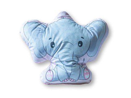 Objímací polštář Shape 33x22 06 Elephant grey powder pink