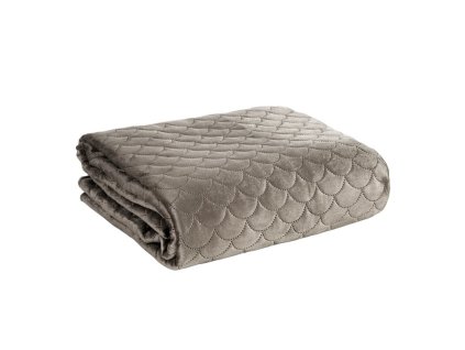 Dekorativní přehoz na postel 170x210 Ariel béžový samet Eurofirany